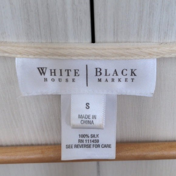 WHBM - Ivory 2 Piece Blouse - Size S - Picture 6 of 7